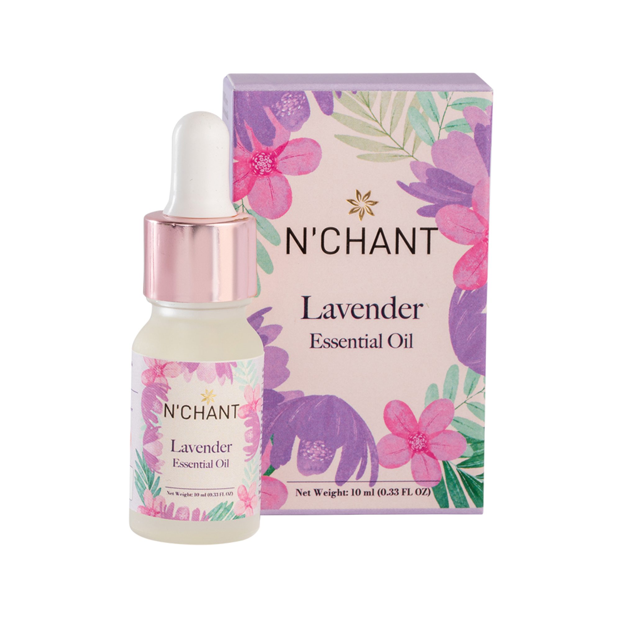 N'Chant Lavender Essential Oil for Skin, Sleep & Aromatherapy -10ml