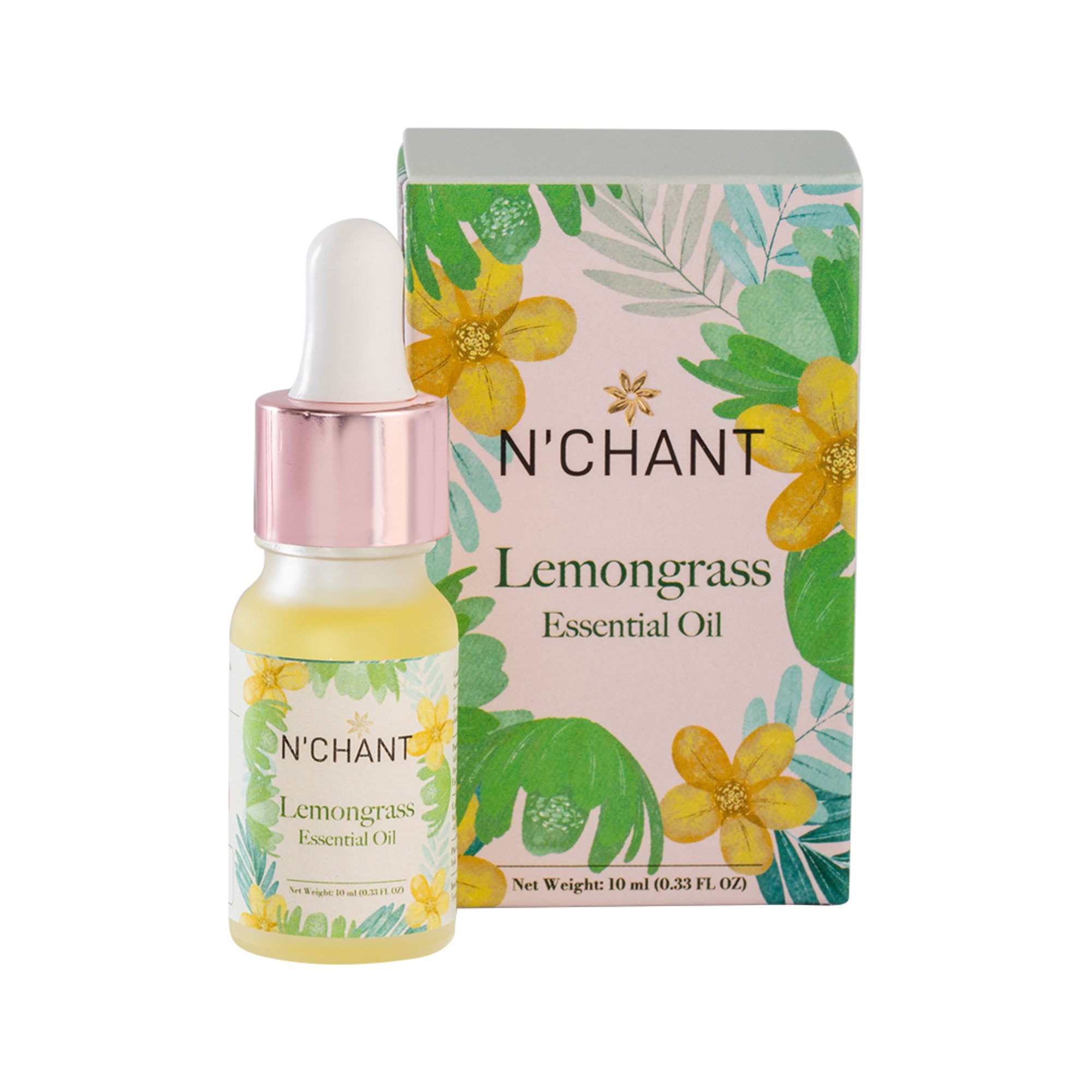 N'Chant Lemongrass Essential Oil for Purity & Peace - 10ml