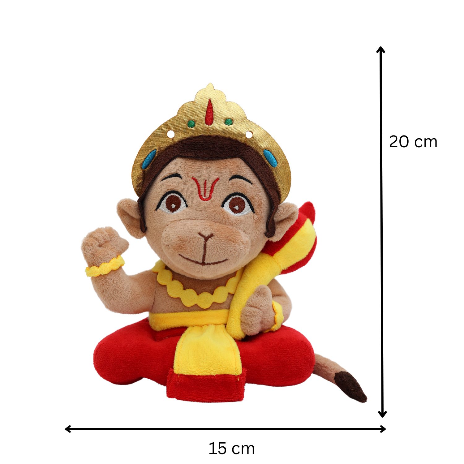 Panda's Box Mantra Chanting Baby Hanuman (Small-20 CM) - Image 2