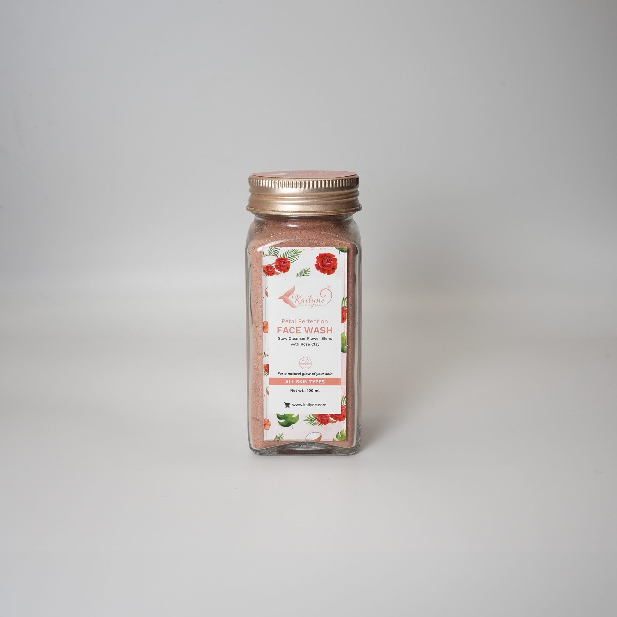 Face Wash Glow Cleanser Flower Blend with Rose Clay