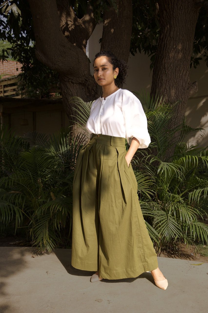 Sable Terra - Khaki Wide-Leg Pants
