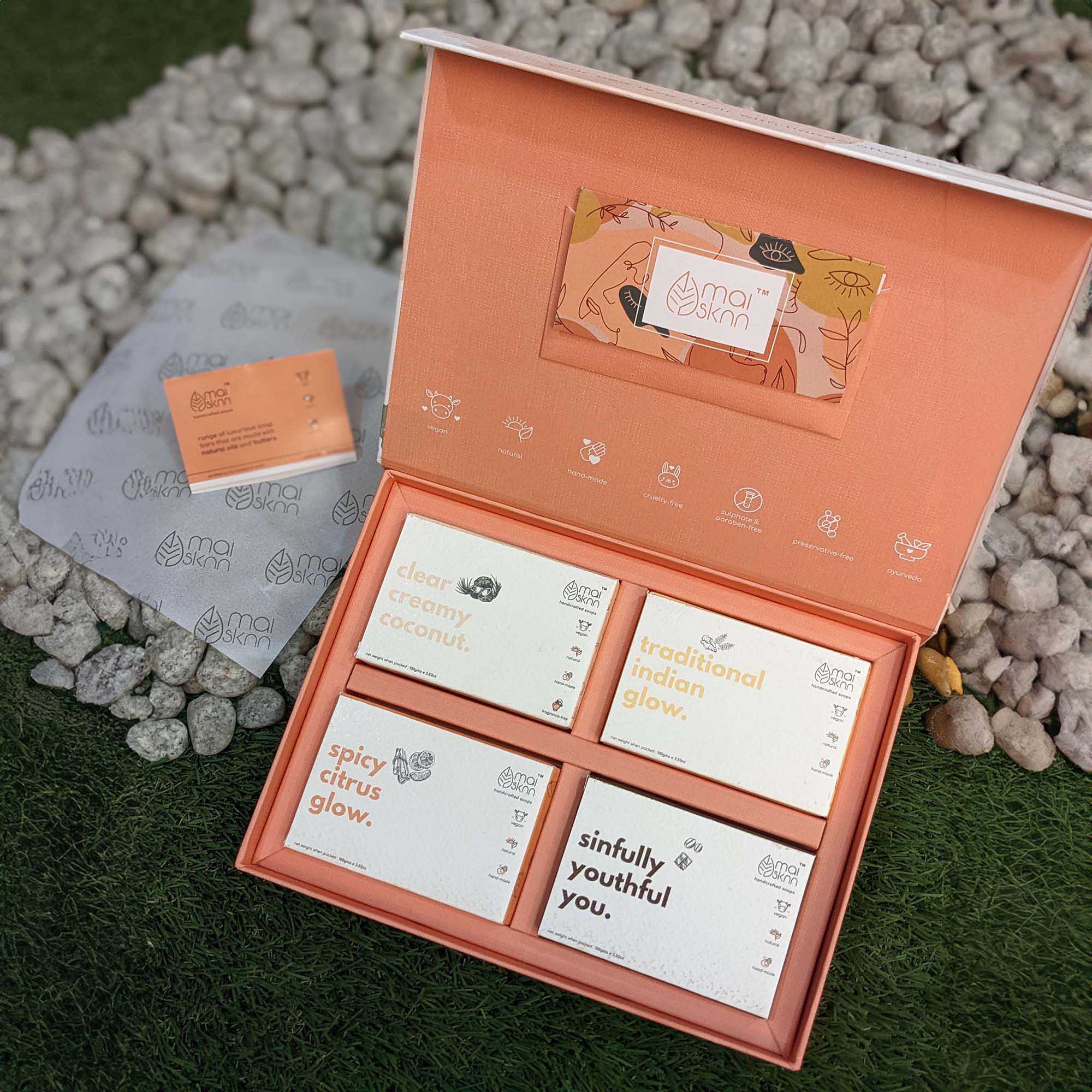 Face & Body Soap Family Gift Hamper - Pack of 4 Soaps - Image 3