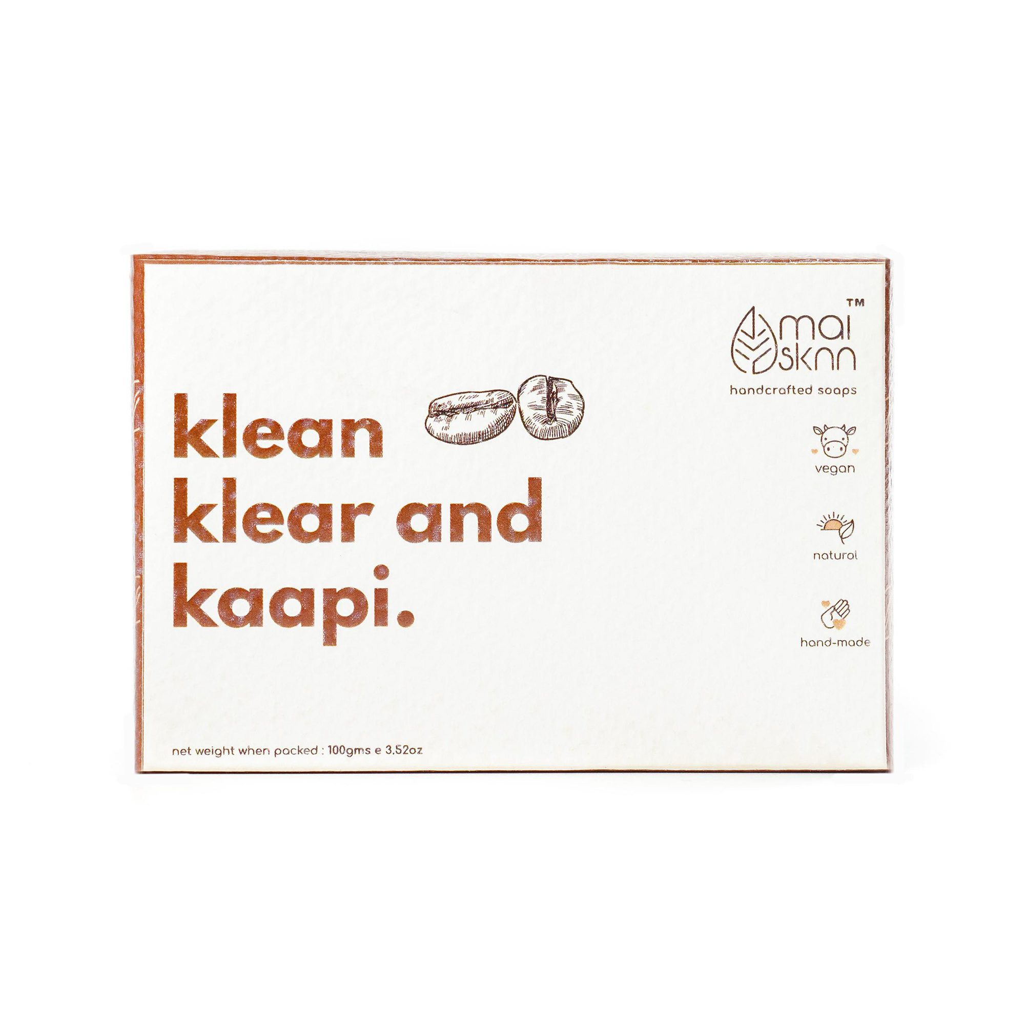 Klean Klear & Kaapi Scrub Soap Bar