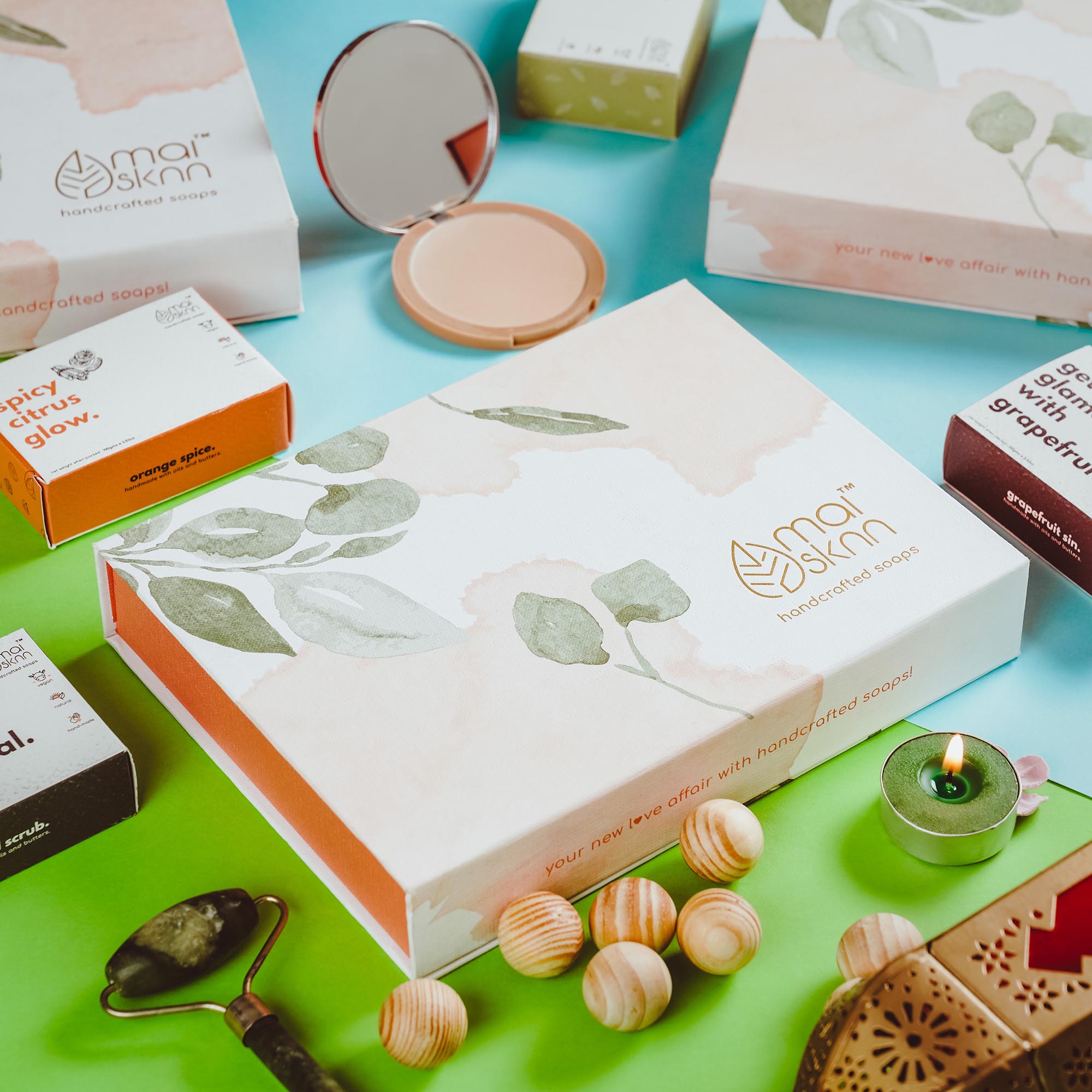 Face & Body Soap Gift Hamper for Women - Pack of 4 Soaps - Image 2