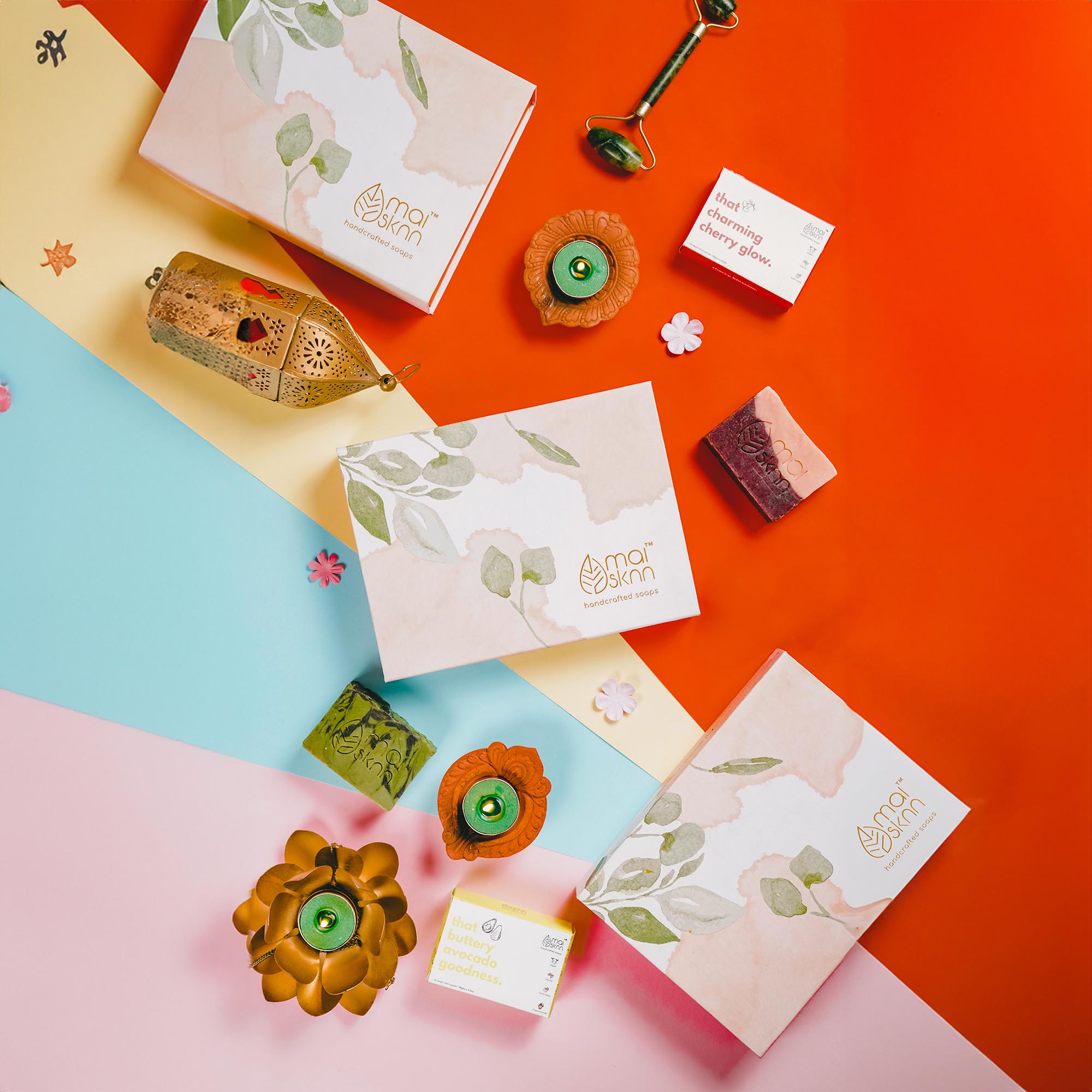 Face & Body Soap Gift Hamper for Women - Pack of 4 Soaps - Image 3