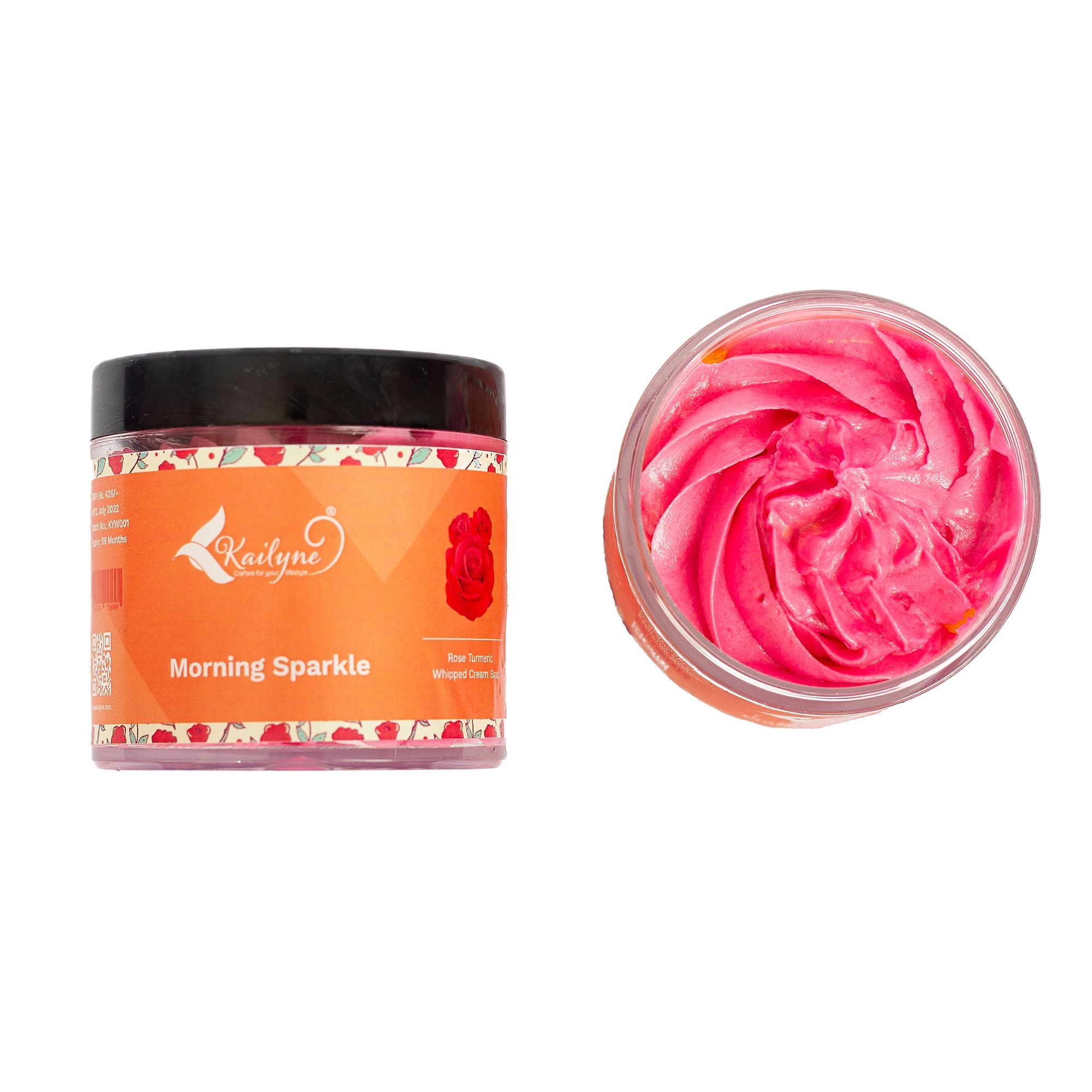 Whipped Cream Soap Rose Turmeric Morning Sparkel