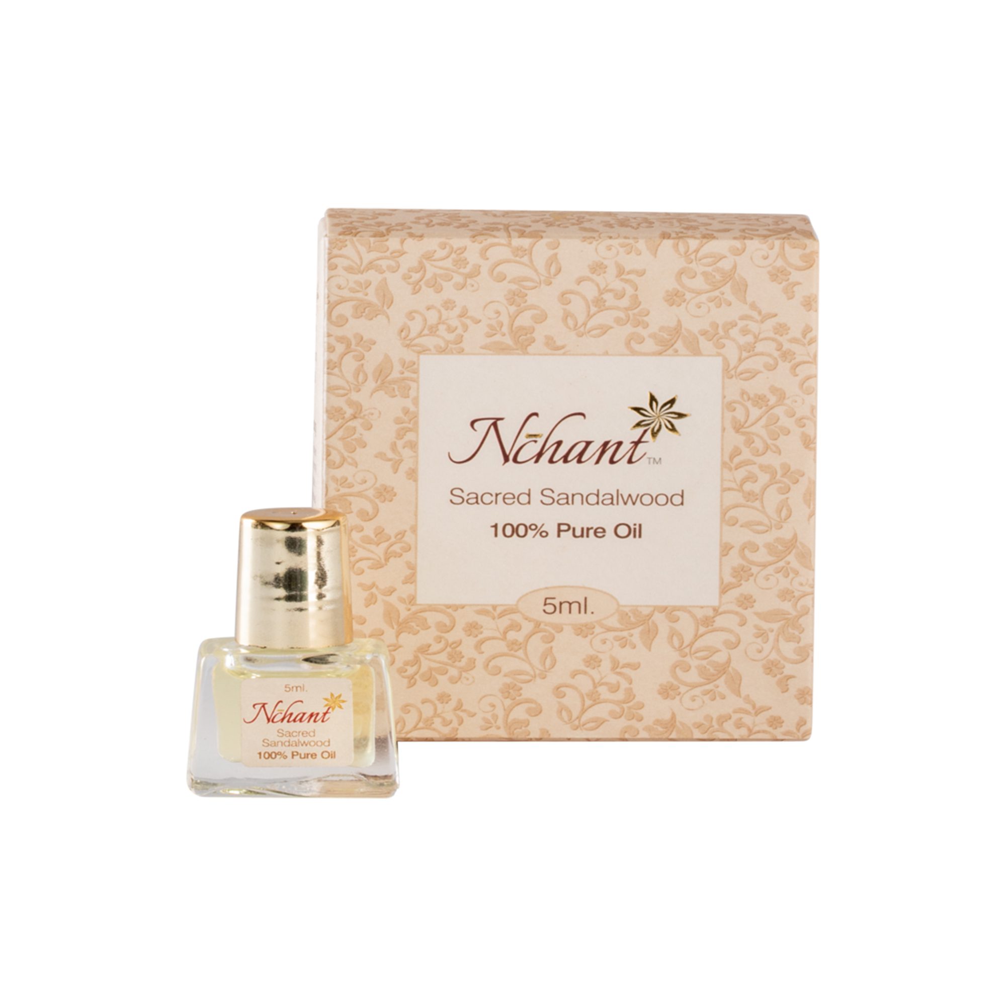 N'Chant Pure Sandalwood Oil for Rituals, Skincare, and Aromatherapy -5ml