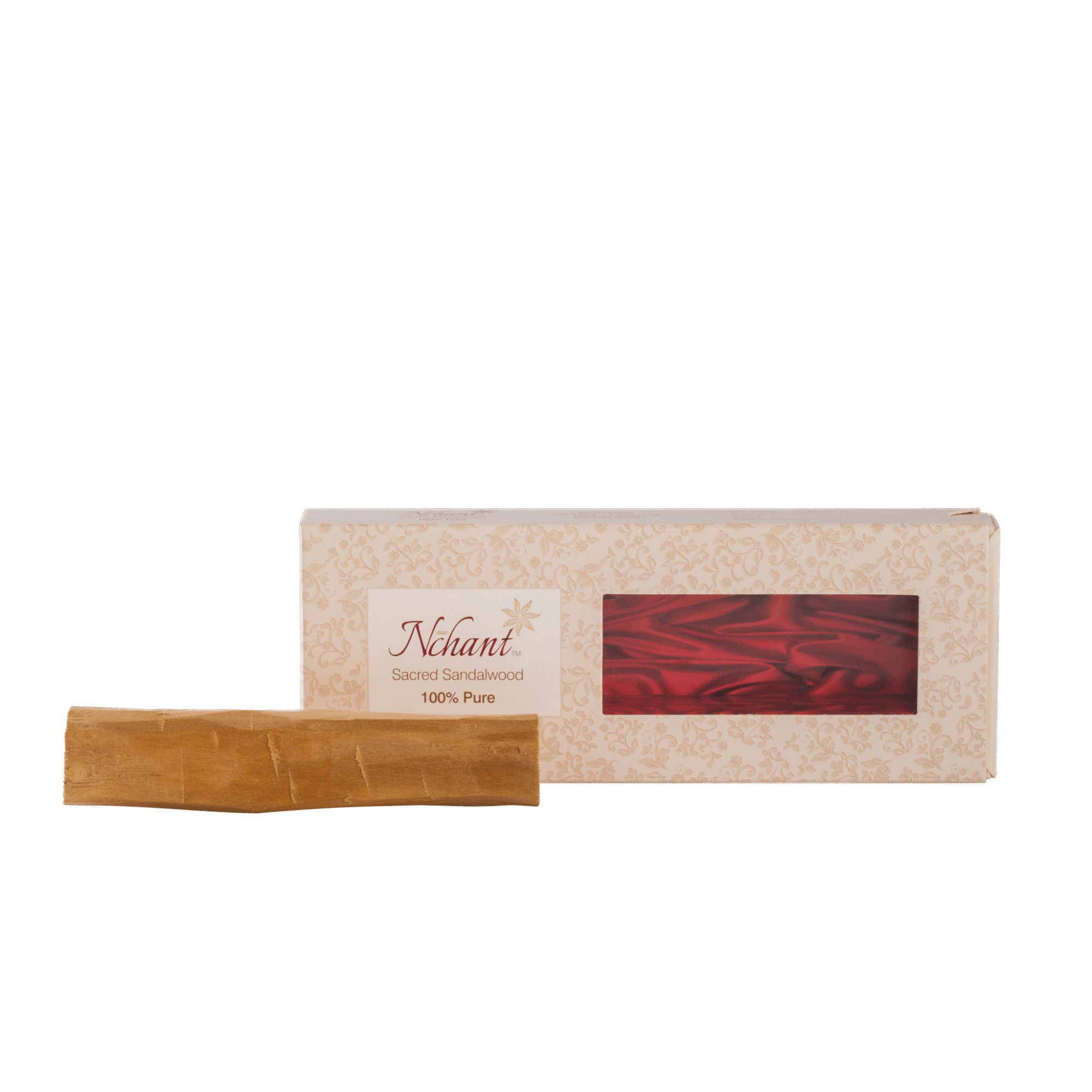 N'Chant Premium Sandalwood Log for Rituals, Meditation, and Energy Cleansing (35-50gm)