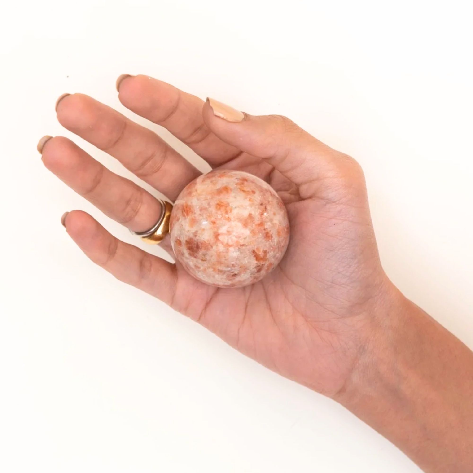 Sun Stone Crystal Ball 75-95gm