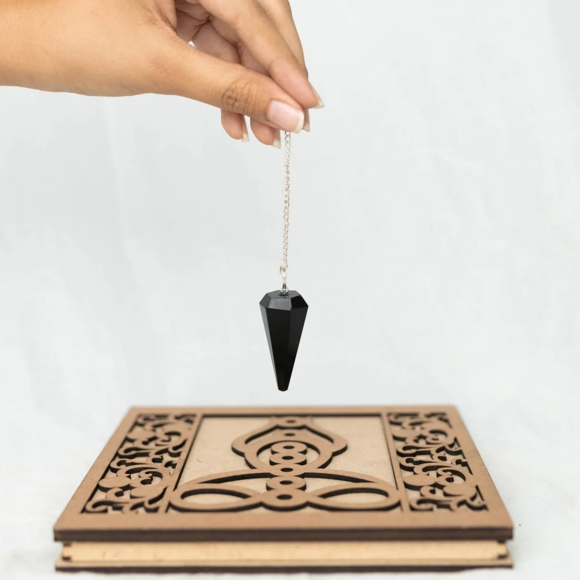 Black Tourmaline Crystal Pendulum