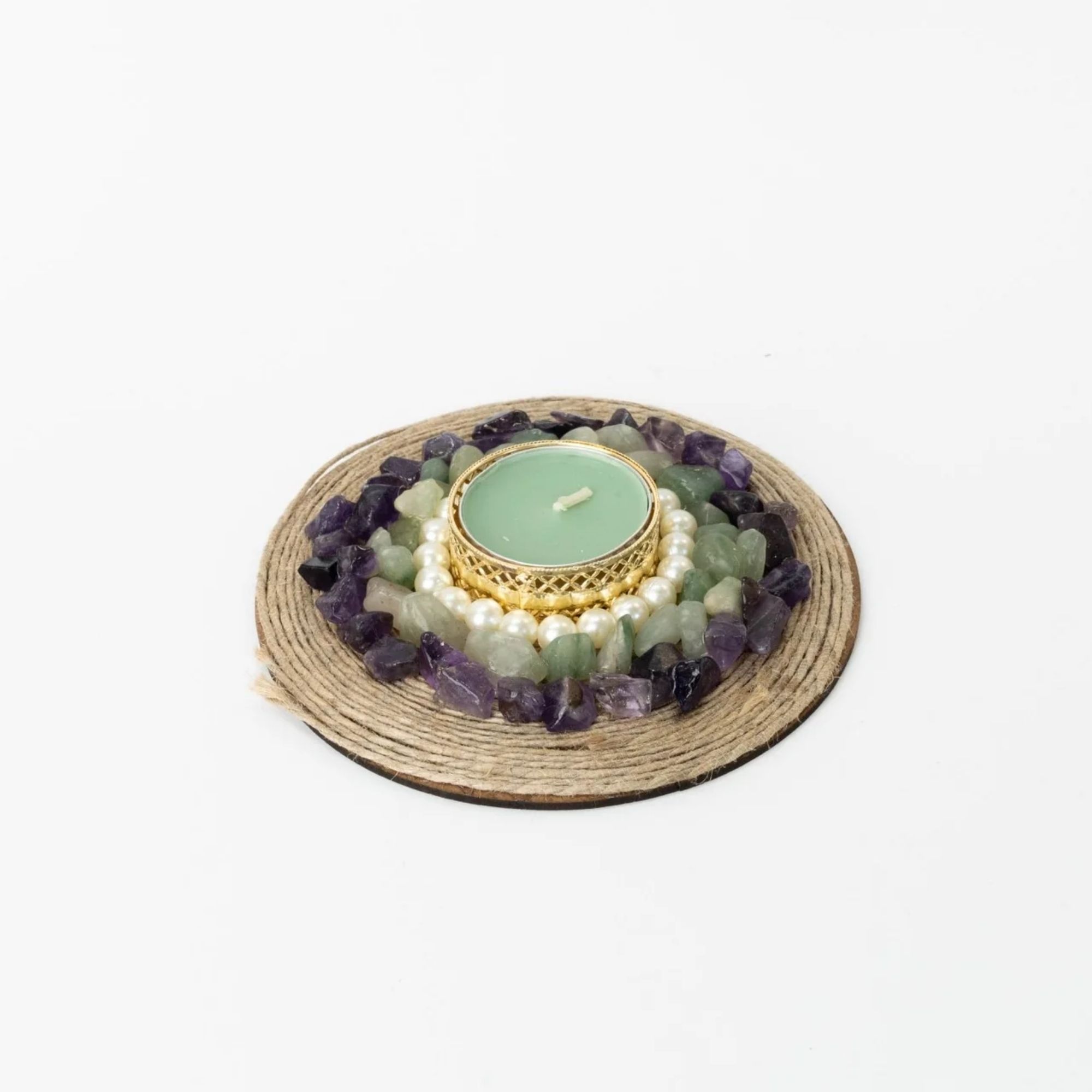 Positivity and Luck Crystal Rangoli