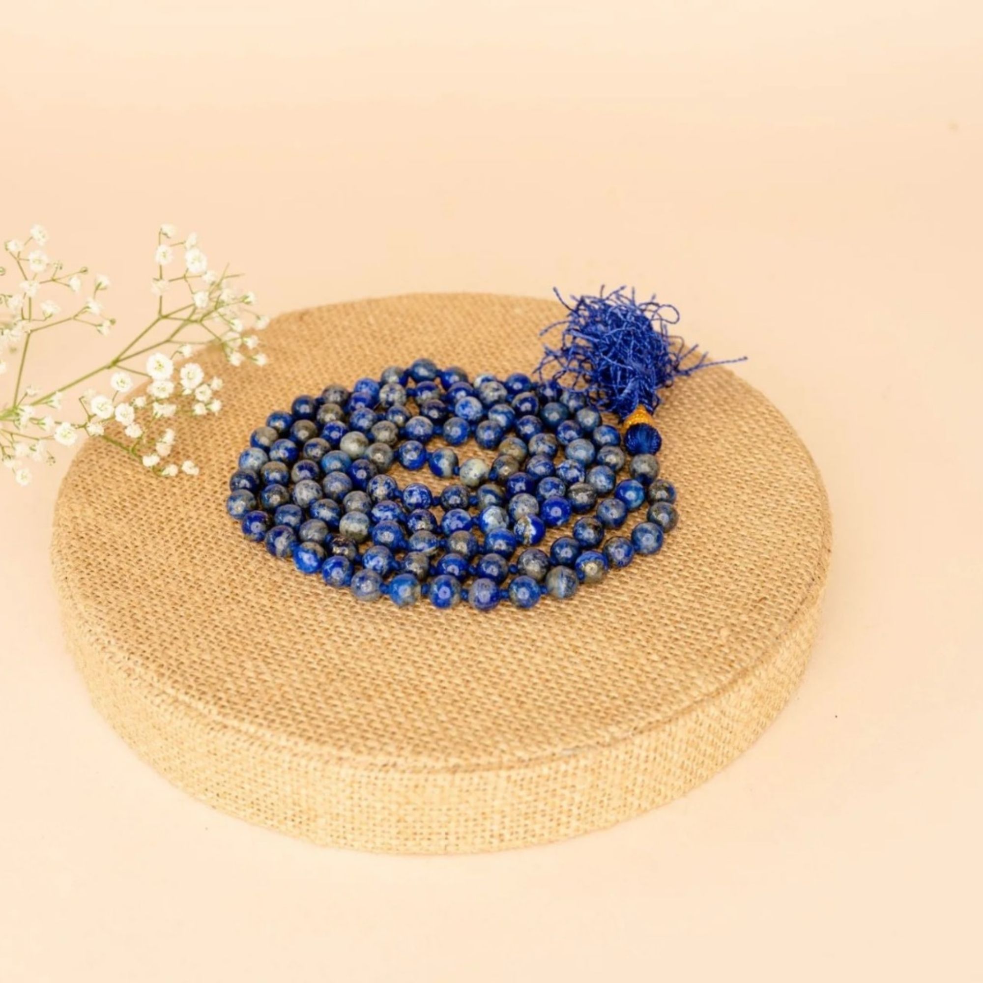 Lapis Lazuli Crystal Chanting Mala