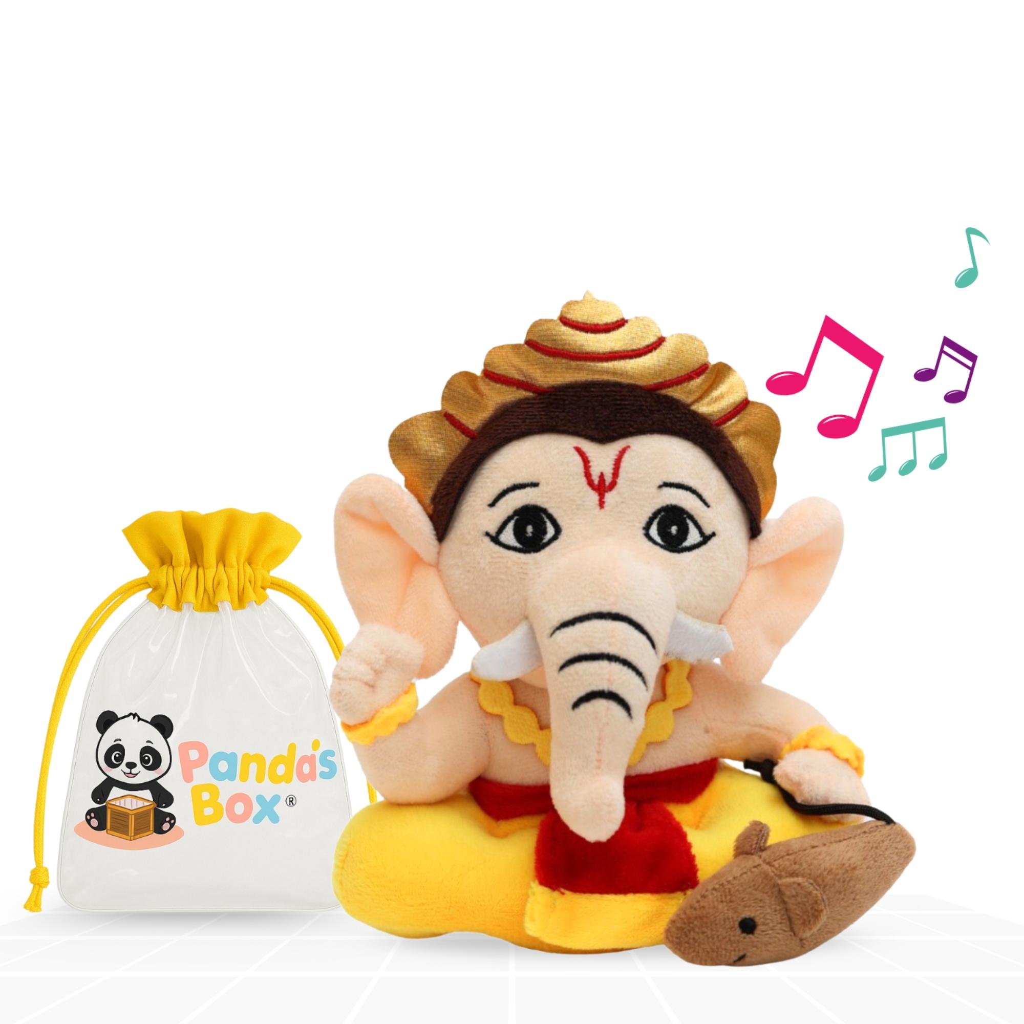 Panda's Box Mantra Chanting Baby Ganesha (Small-20 CM)