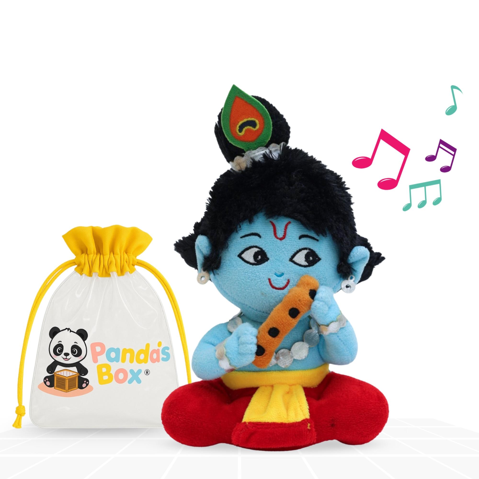 Panda's Box Mantra Chanting Baby Krishna (Small-23 CM)