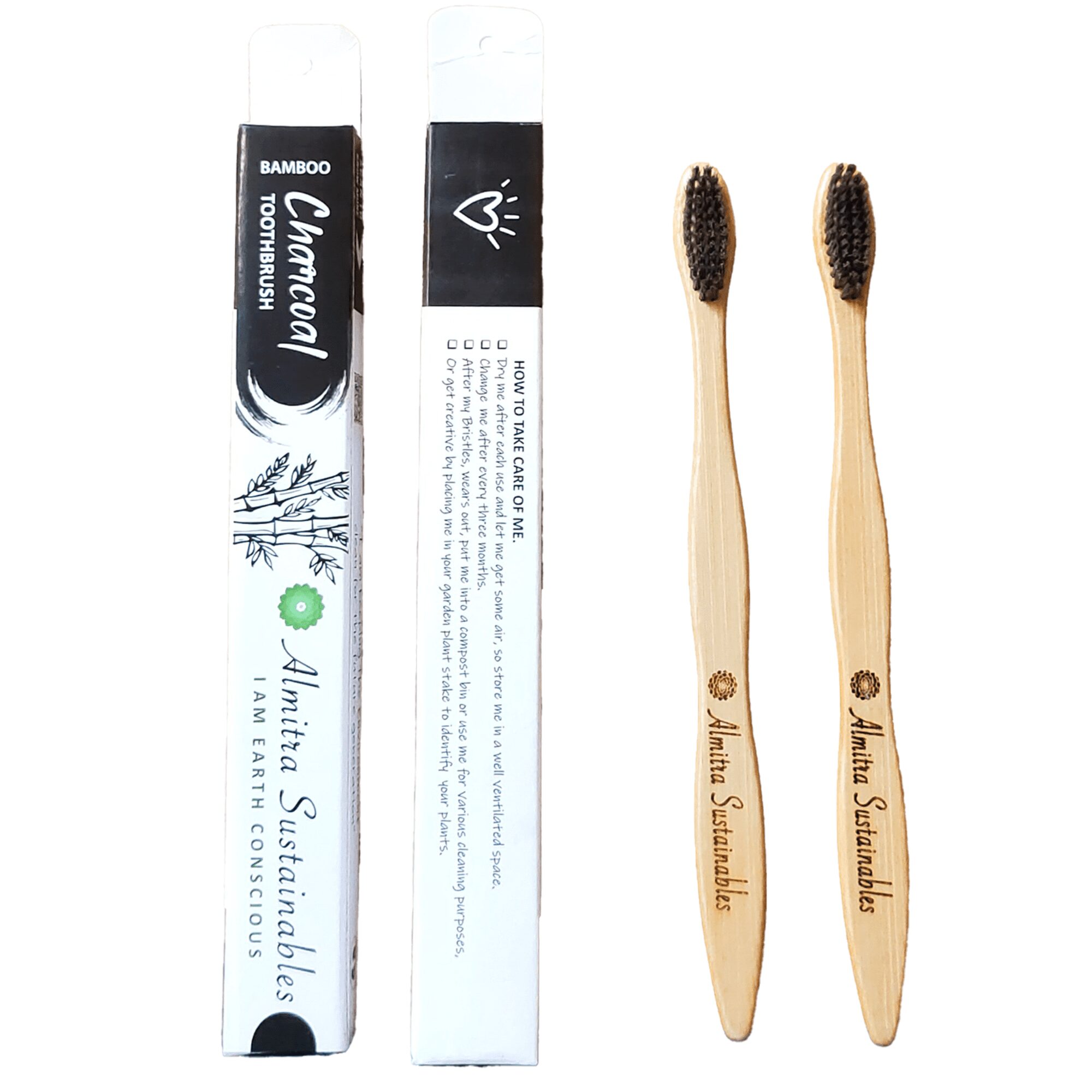 Eco-Friendly Bamboo Toothbrush - Pack of 2 - Image 3