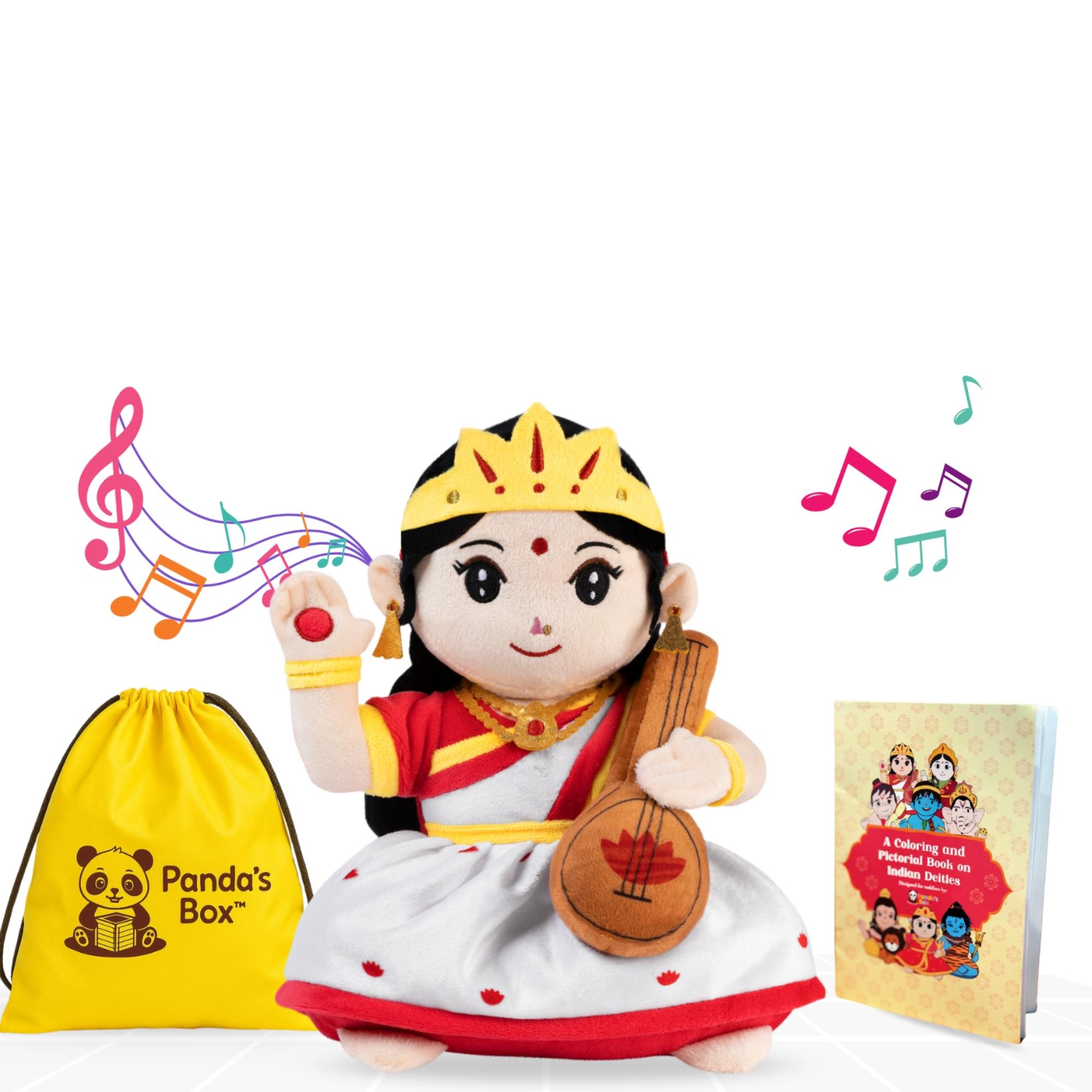 Panda's Box Mantra Chanting Devi Saraswati (Medium - 28 cm)