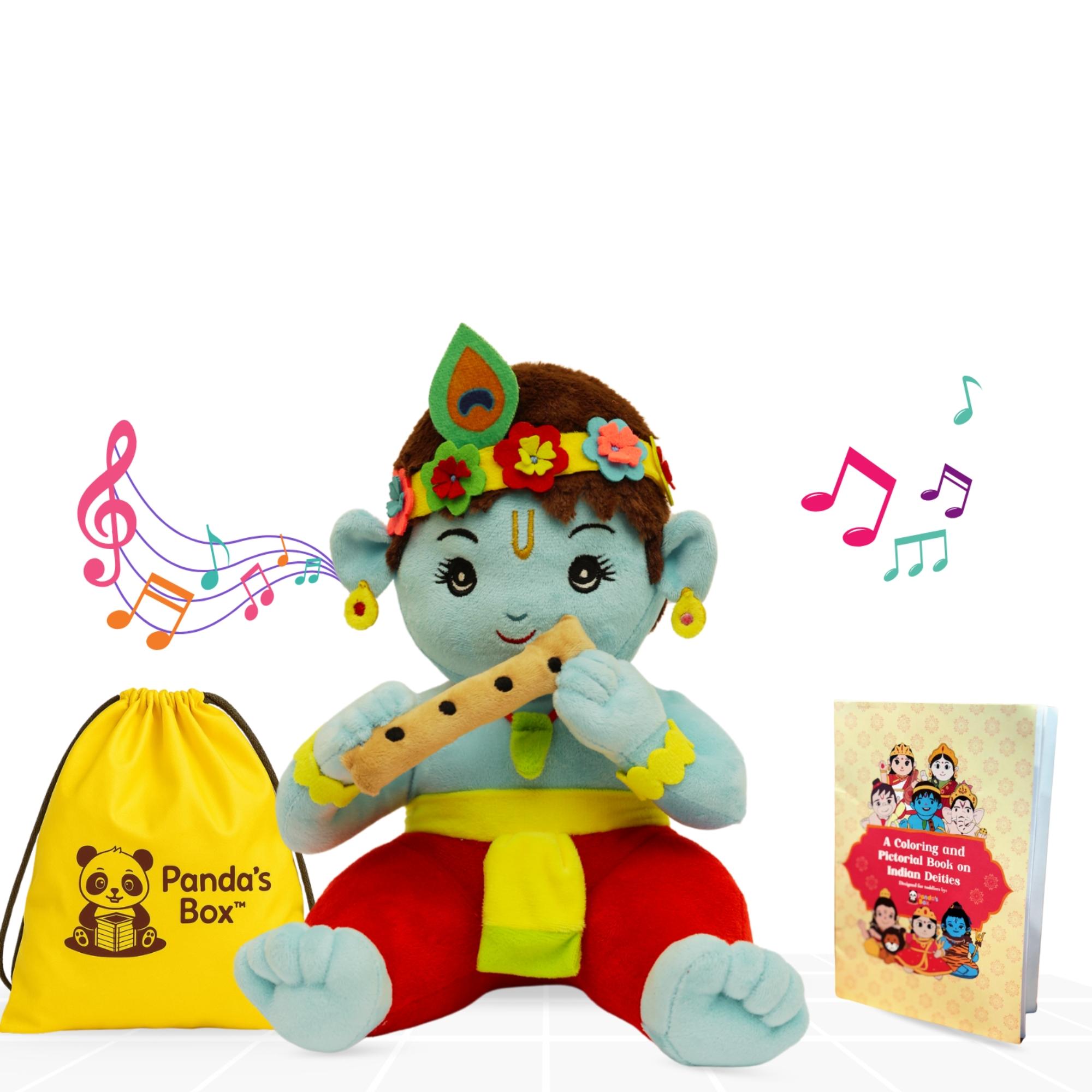 Panda's Box Mantra Chanting Baby Krishna (Medium -28 cm)