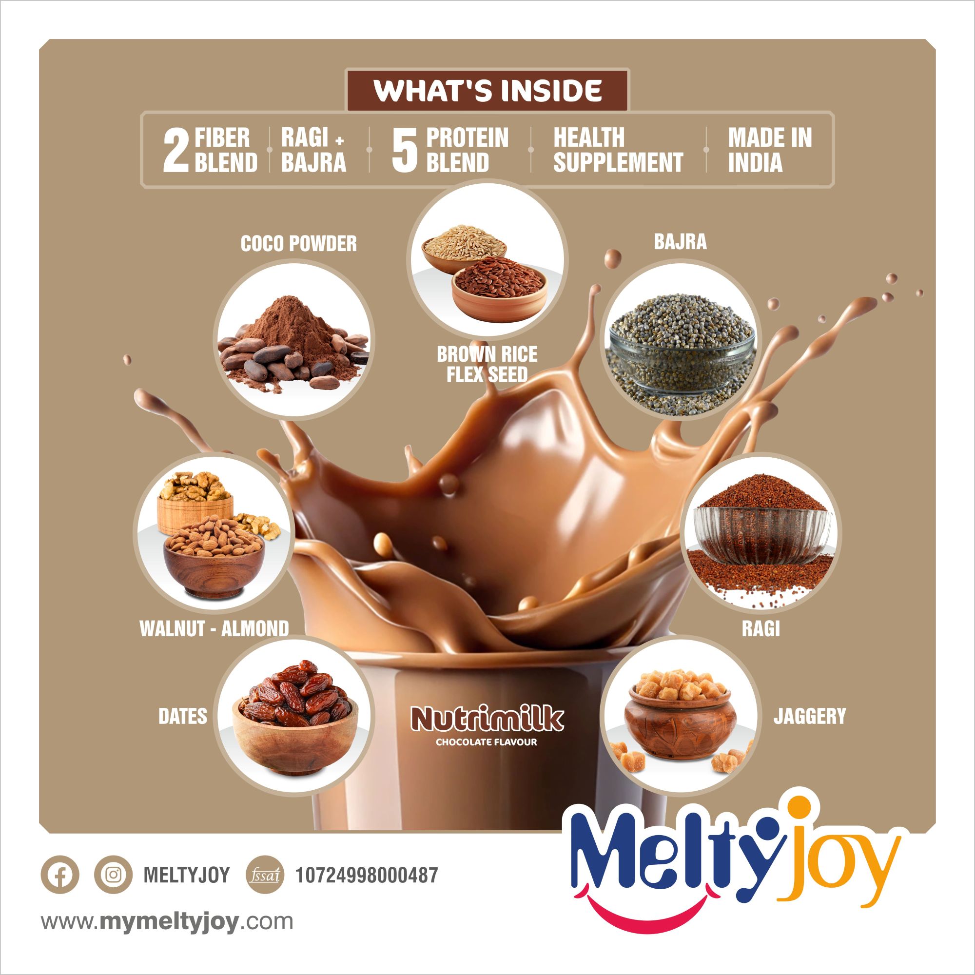Melty joy Nutrimilk chocolate nutritional powder 7+ year - Image 5