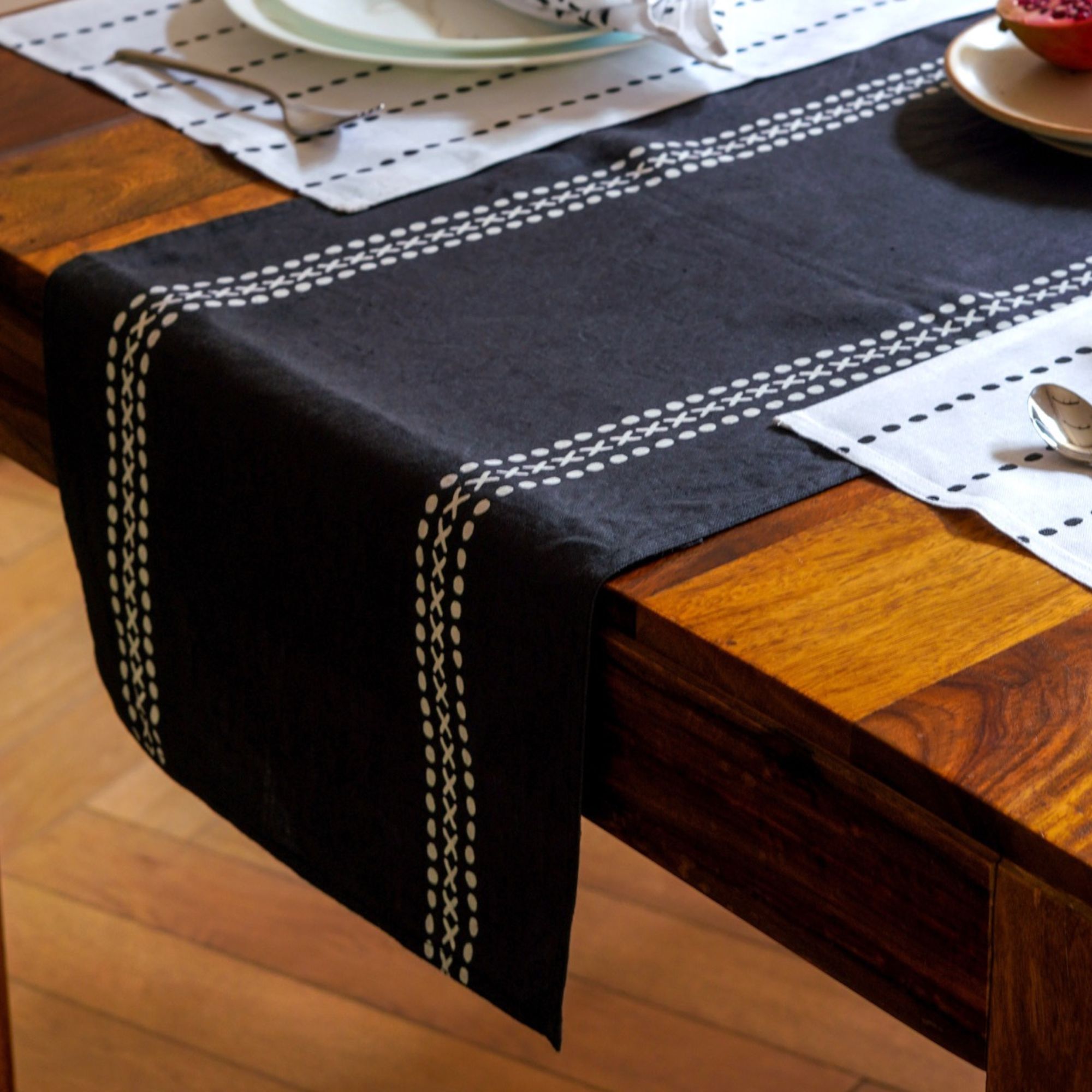 Himadri Table Runner_Grey