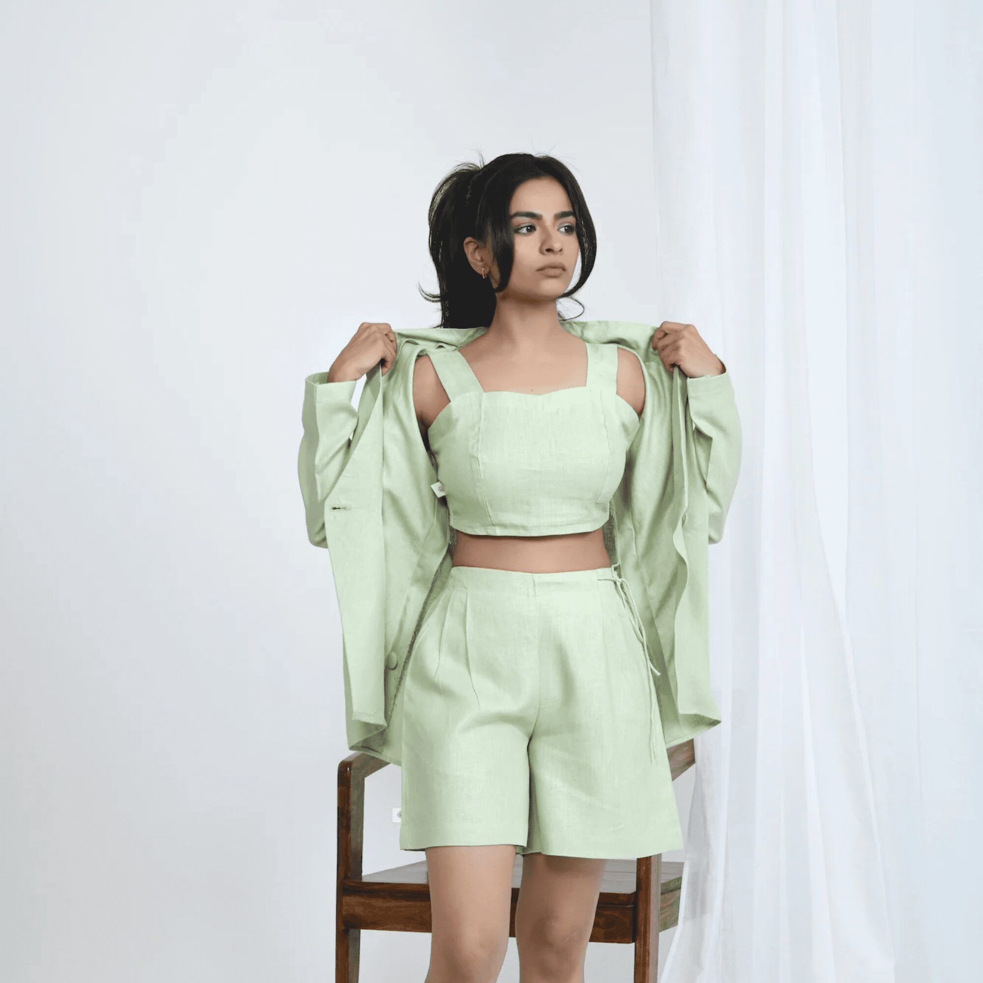 Pista Casual Hemp Shorts | Side-Tying String