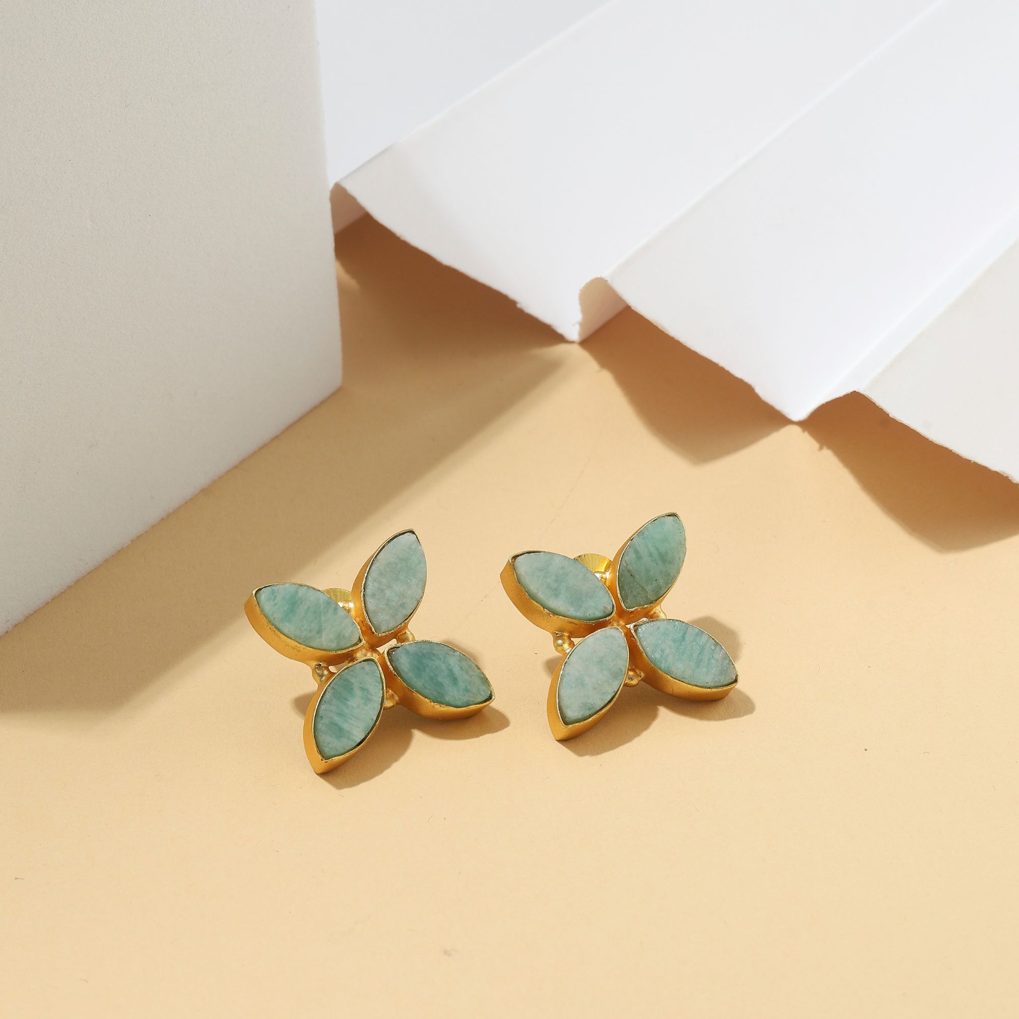 Amazonite Bloom earrings - Image 3
