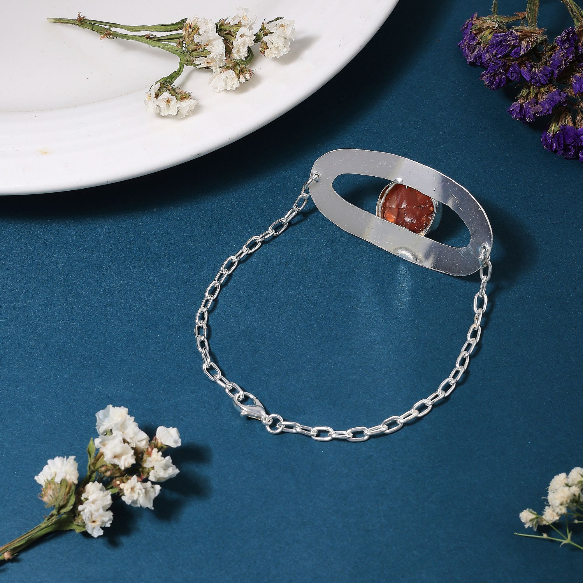 Silver Jasper Bracelet