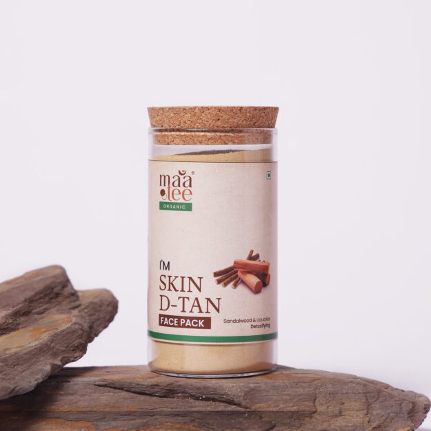 I'm Maatee Organic Skin D-Tan Powder Face Pack Detoxifying with Sandalwood + Licorice Natural • Pure • Clean Earth Infused • Ritual Inspired • Artisan Beauty