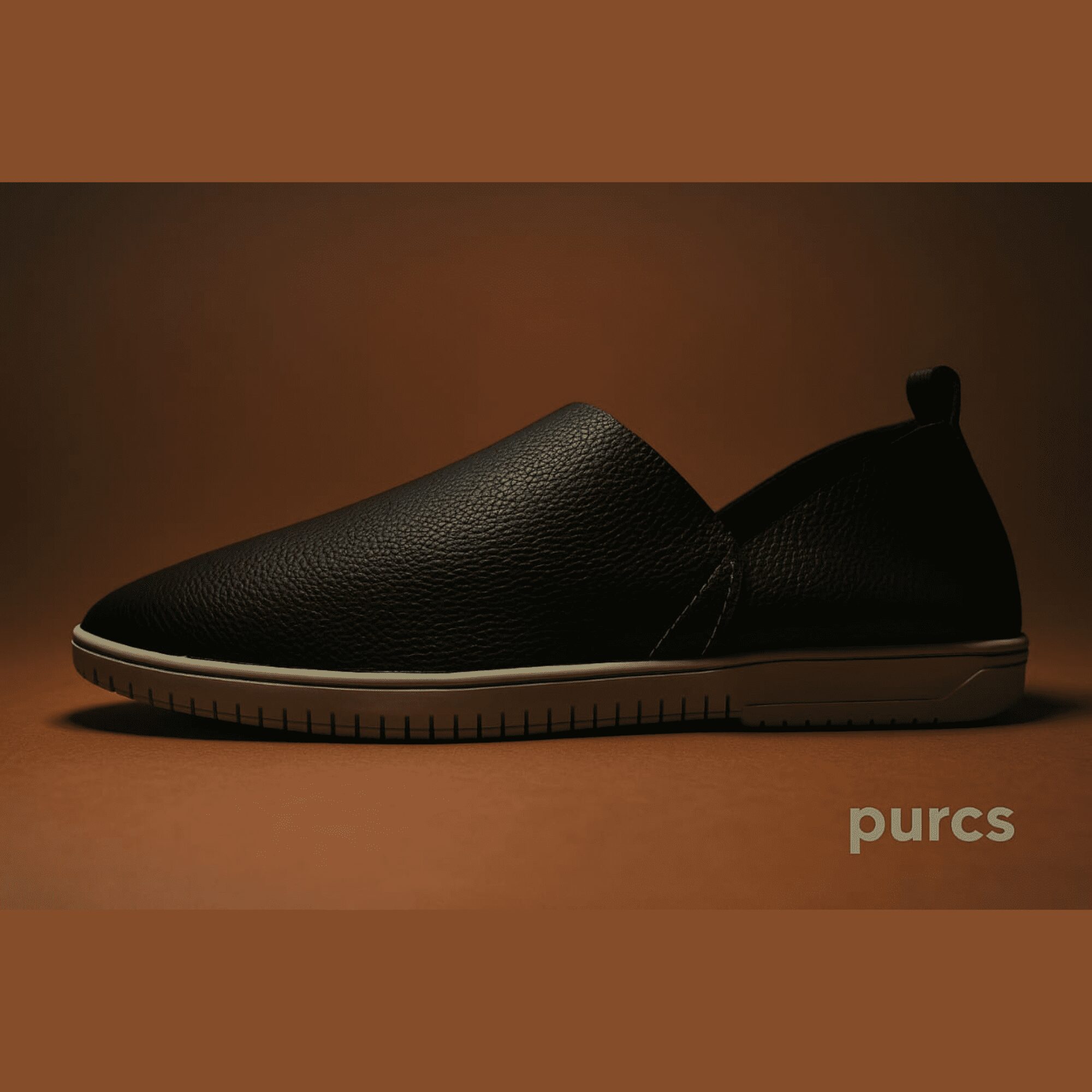 Purcs Coalstone Vegan Leather Men Slip-Ons