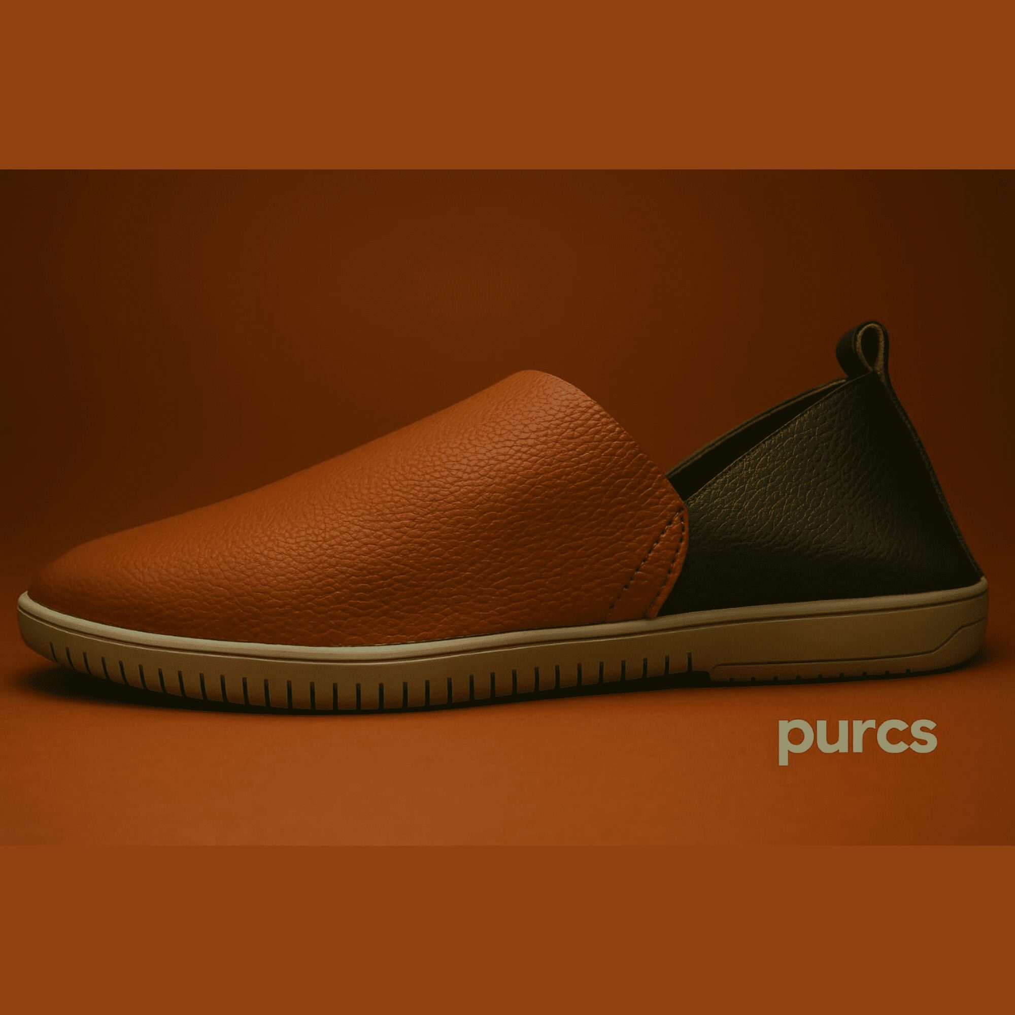 Purcs Bayleaf Vegan Leather Men Slip-Ons