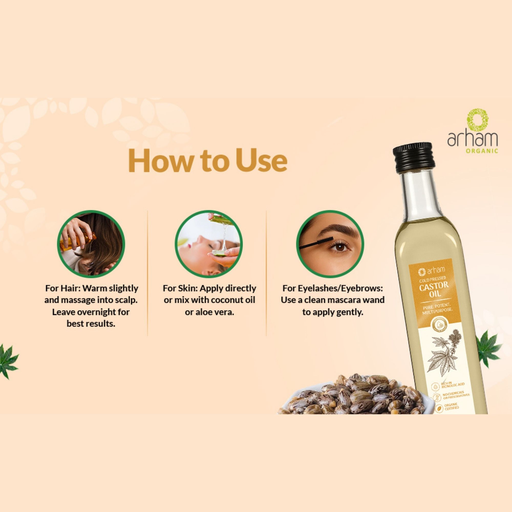 Castor Oil Organic Coldpressed Oil - Image 4