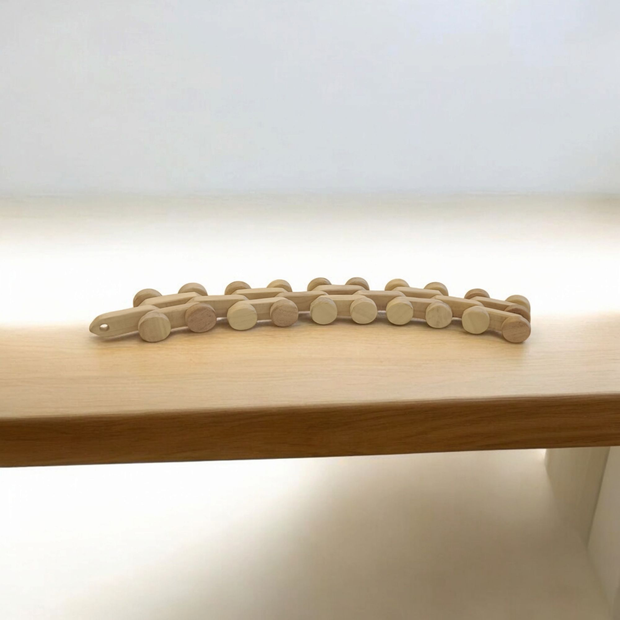 Neem Wooden Chain Car for Toddlers - Image 2