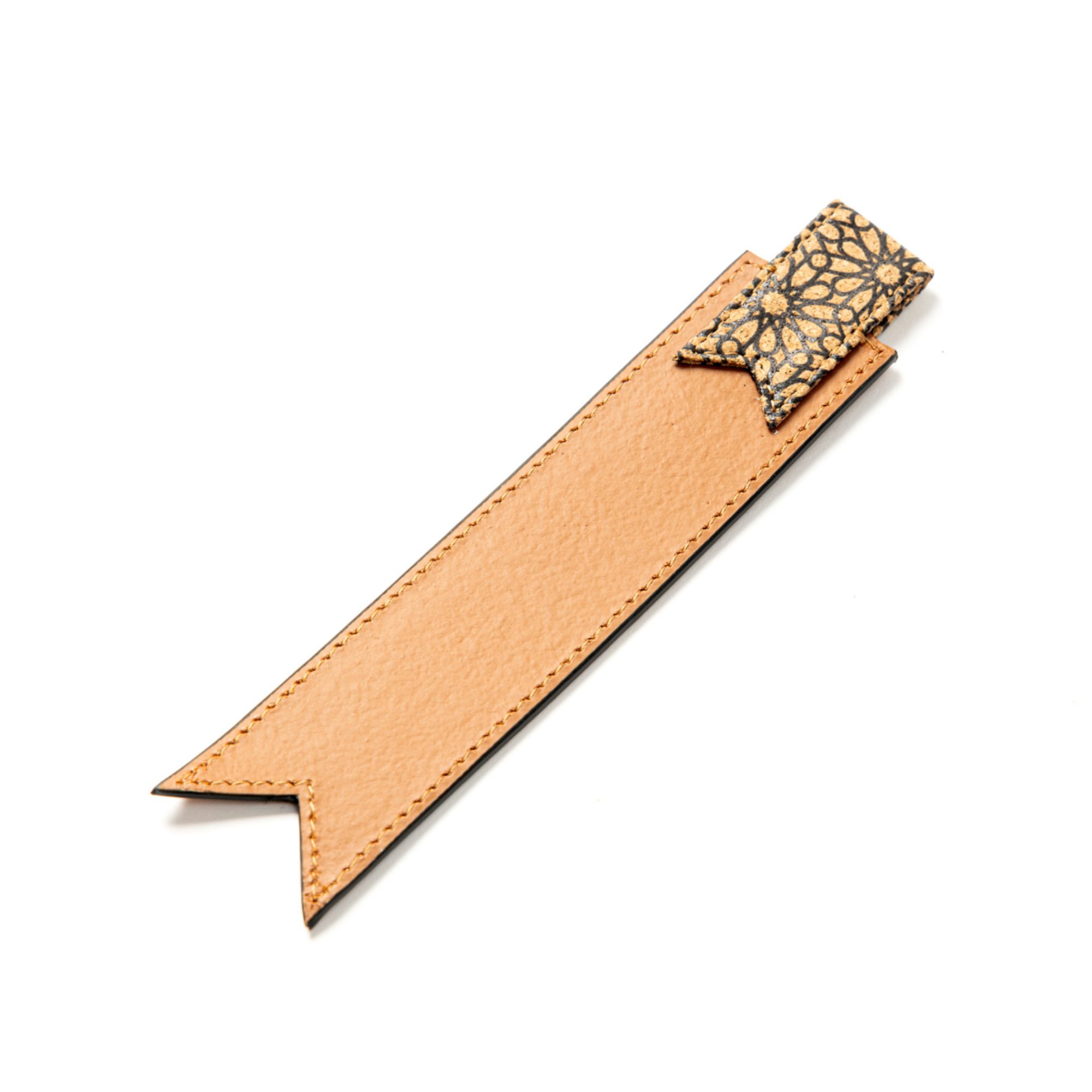 Green Hermitage Book Mark | Vegan Leather & Cork (Gingerbread)