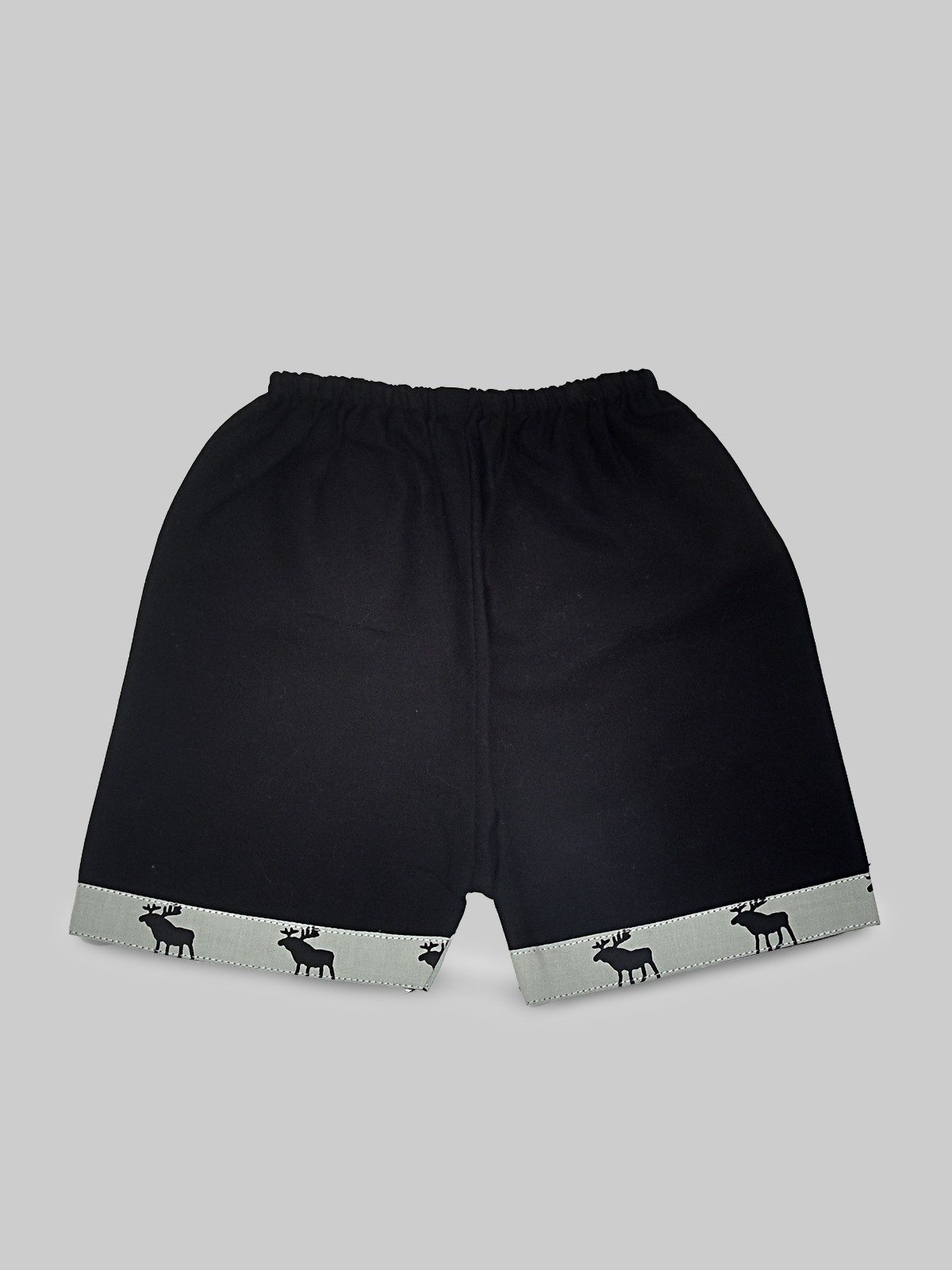 Grey Printed Reindeer Design Cotton Shirt Pant Set - Image 4